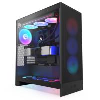 NZXT H7 FLOW(2024) RGB BLACK Tempered Glass USB 3.2 PSU YOK ATX Mid Tower Kasa CM-H72FB-R1 - 2